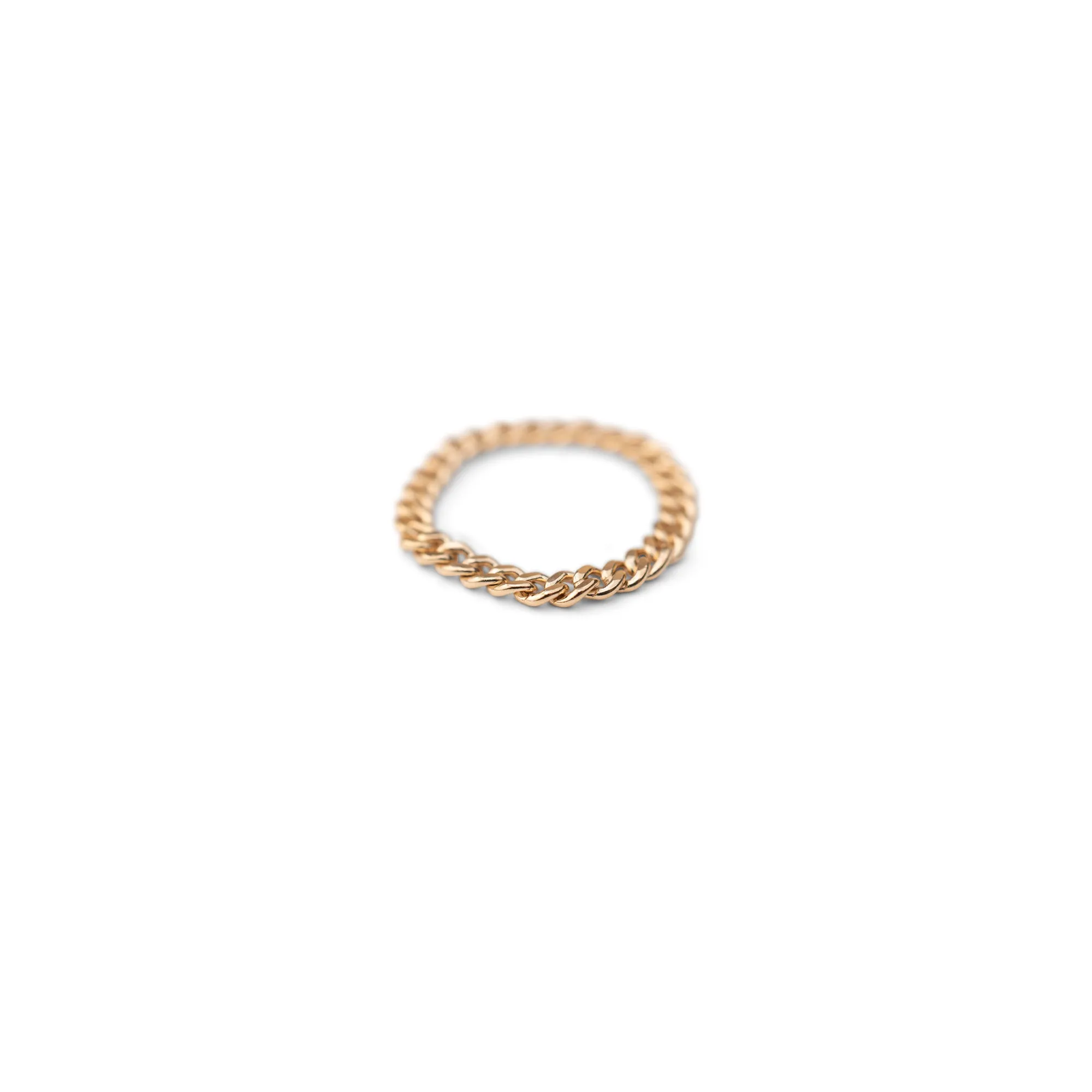 Gold Curb Chain Ring sold by RG