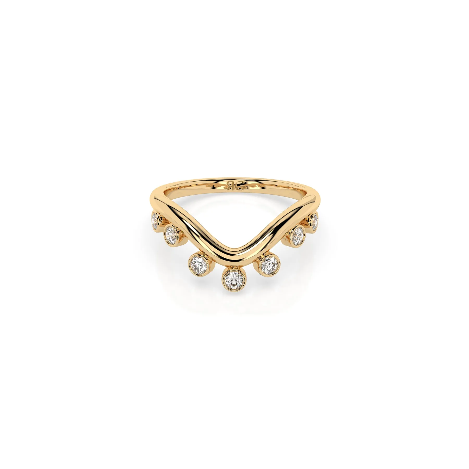 14k Cleo Chevron Band sold by RG