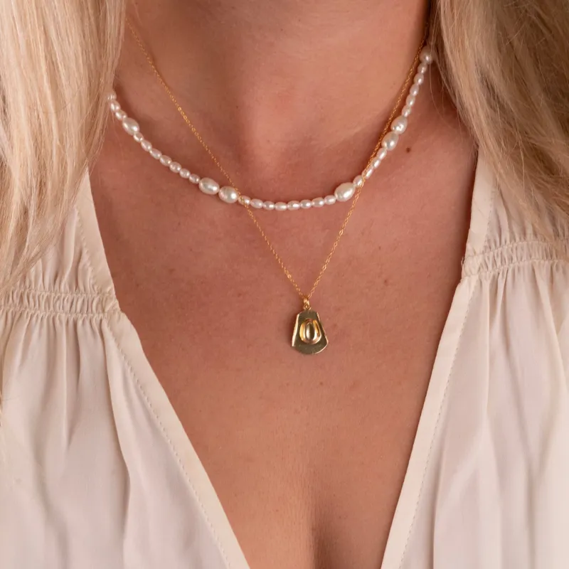 Gold Cowboy Hat Charm Necklace sold by RG