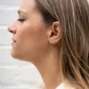 Gold Filled Dainty Bar Hoop Earrings sold by RG