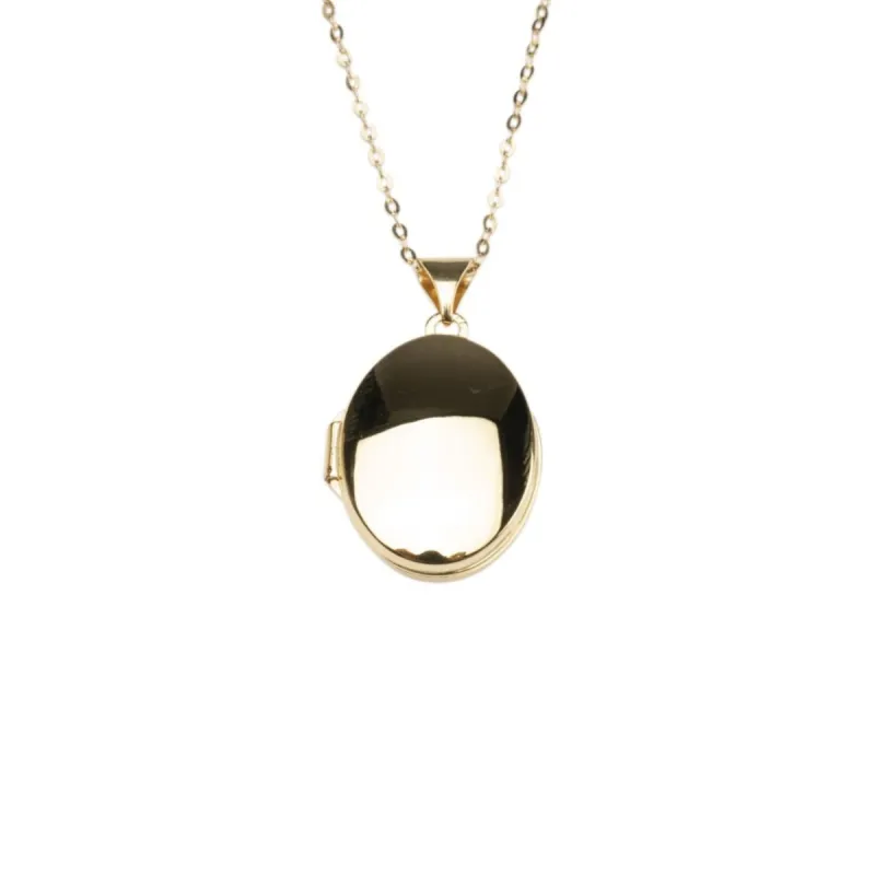 14k Oval Locket Necklace sold by RG