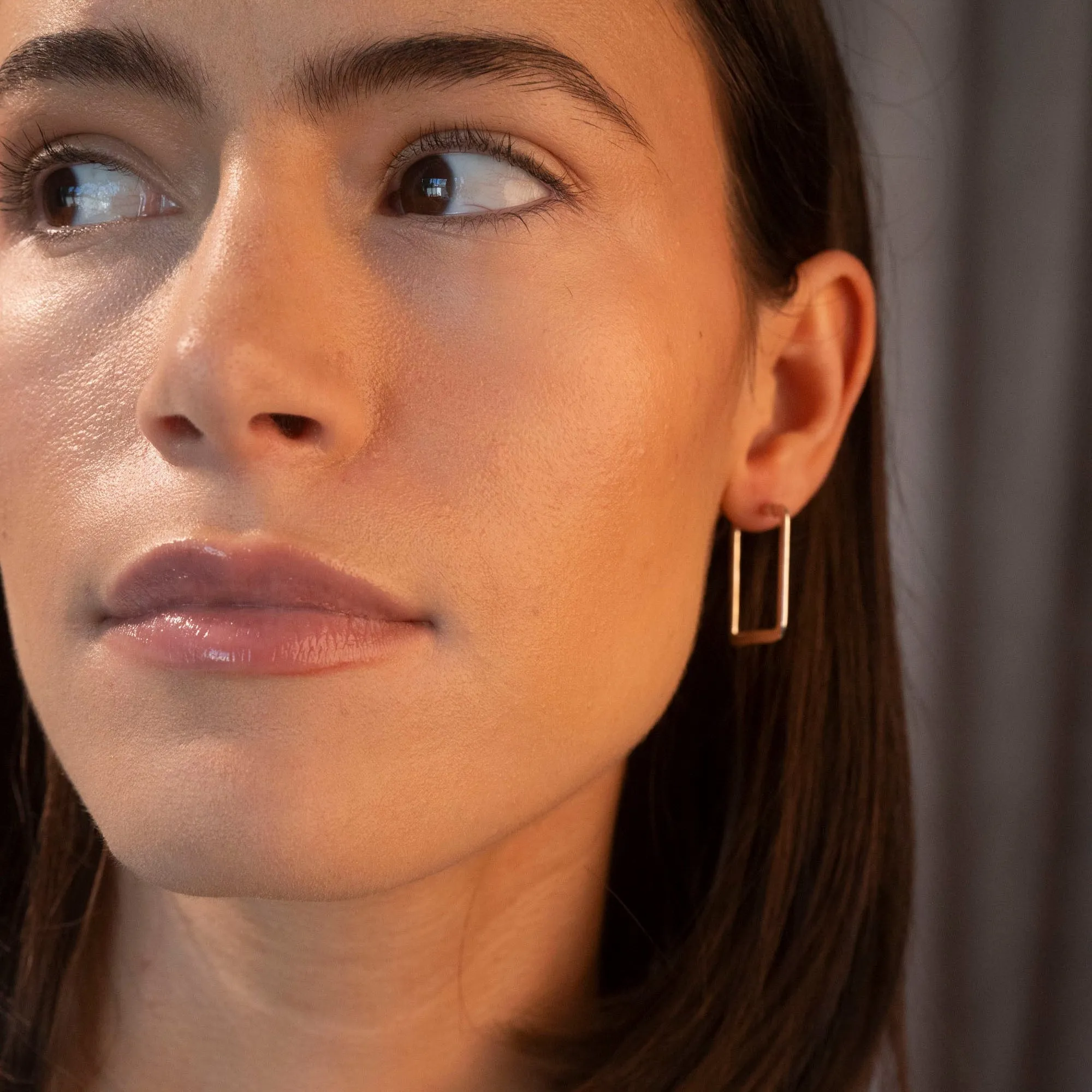 Silver Square Flat Hoops sold by RG product image thumbnail 2