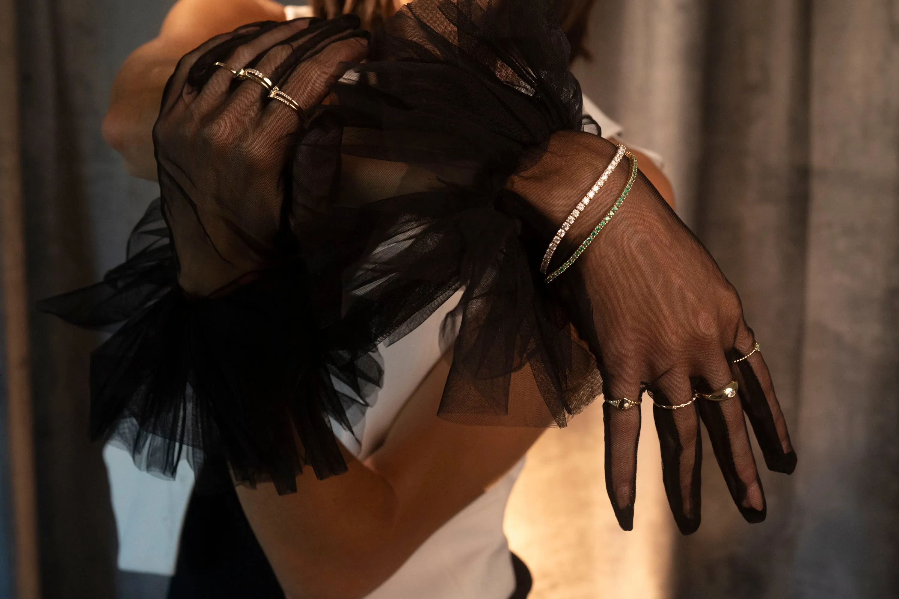 14K Emerald Tennis Bracelet | 3 CTW sold by RG product image thumbnail 5