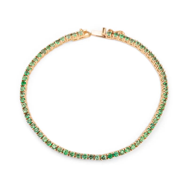 14K Emerald Tennis Bracelet | 3 CTW sold by RG