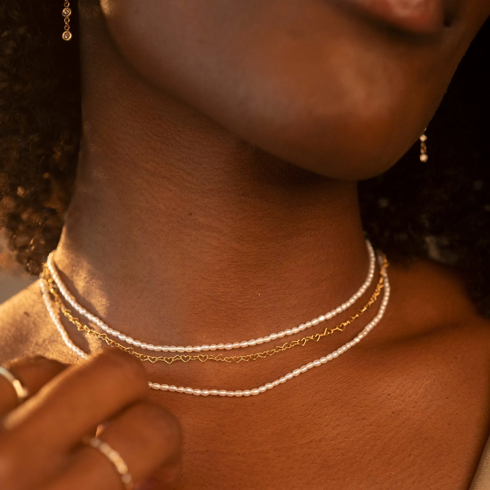 Slim Freshwater Pearl Necklace sold by RG product image thumbnail 2