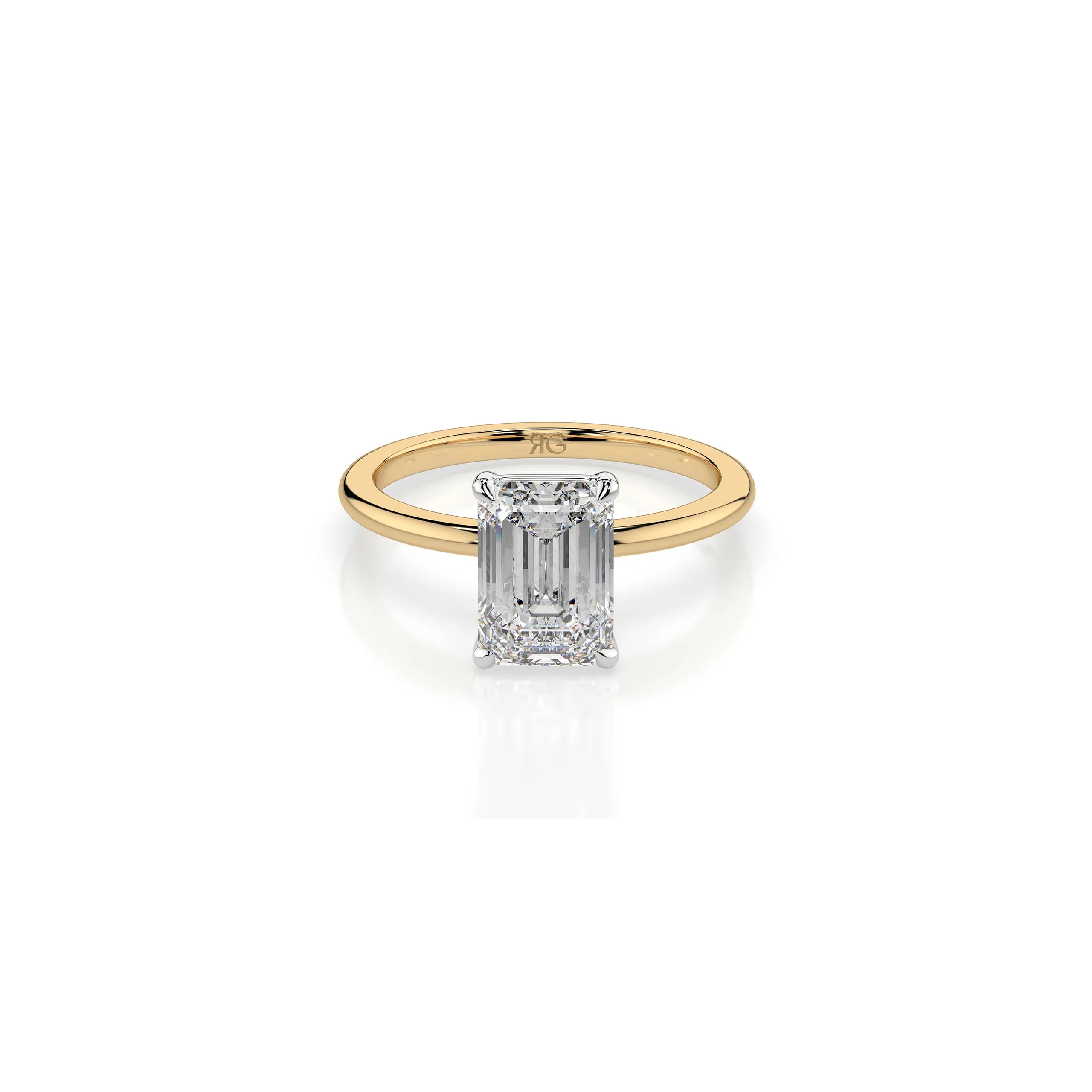 14k Emerald Cut Solitaire Ring sold by RG product image thumbnail 3