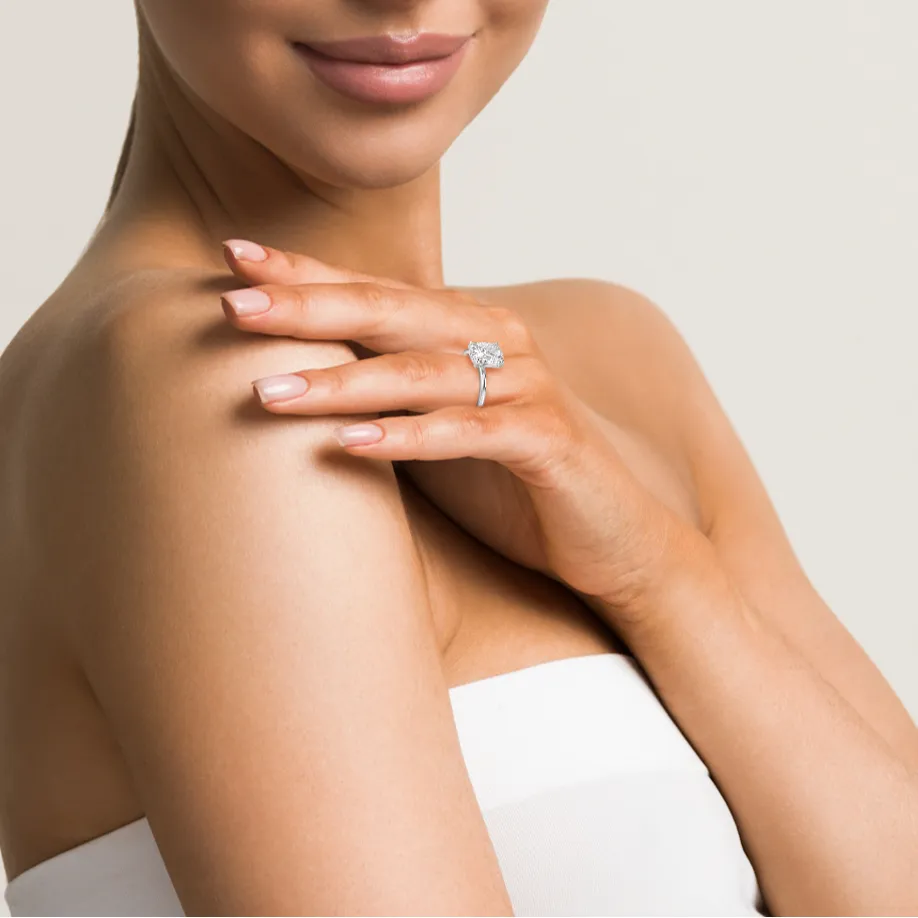 14k Cushion Cut Solitaire Ring sold by RG product image thumbnail 2