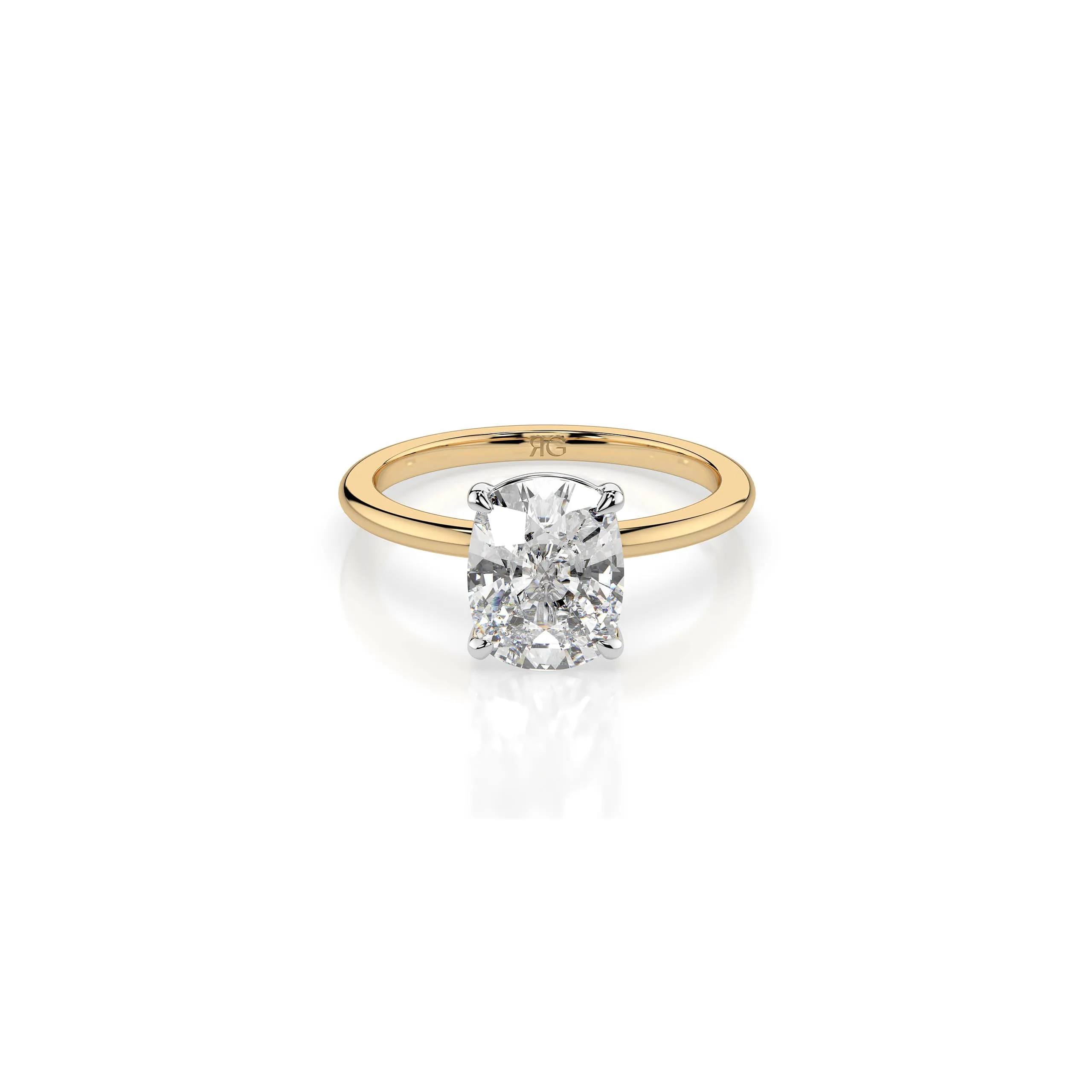 14k Cushion Cut Solitaire Ring sold by RG product image thumbnail 3