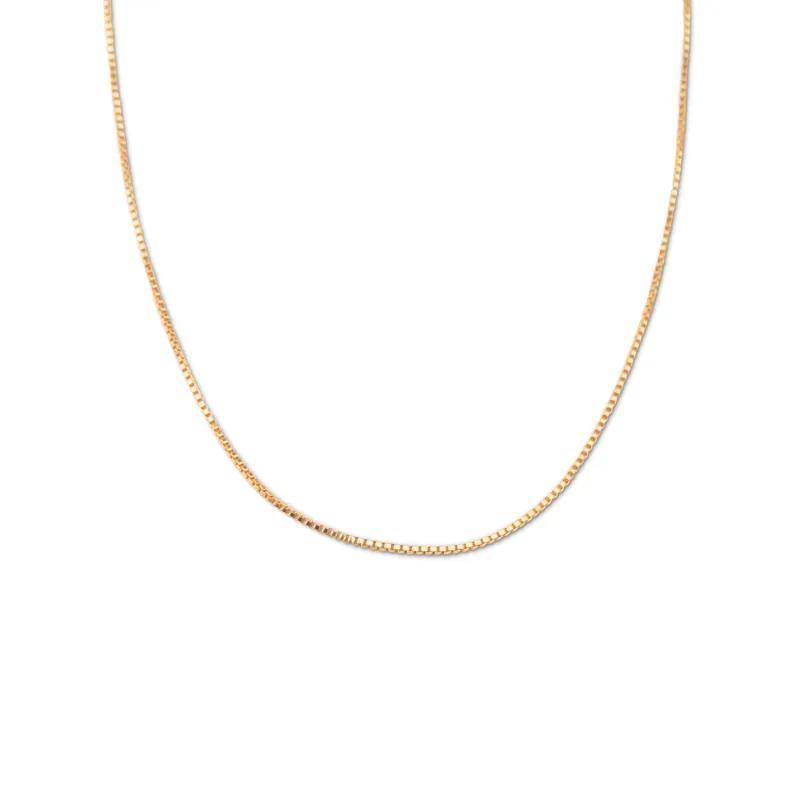 Gold Filled Classic Box Chain Necklace sold by RG