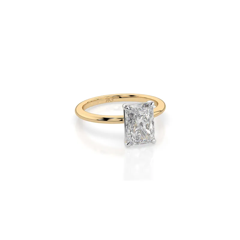 14k Radiant Solitaire Ring sold by RG