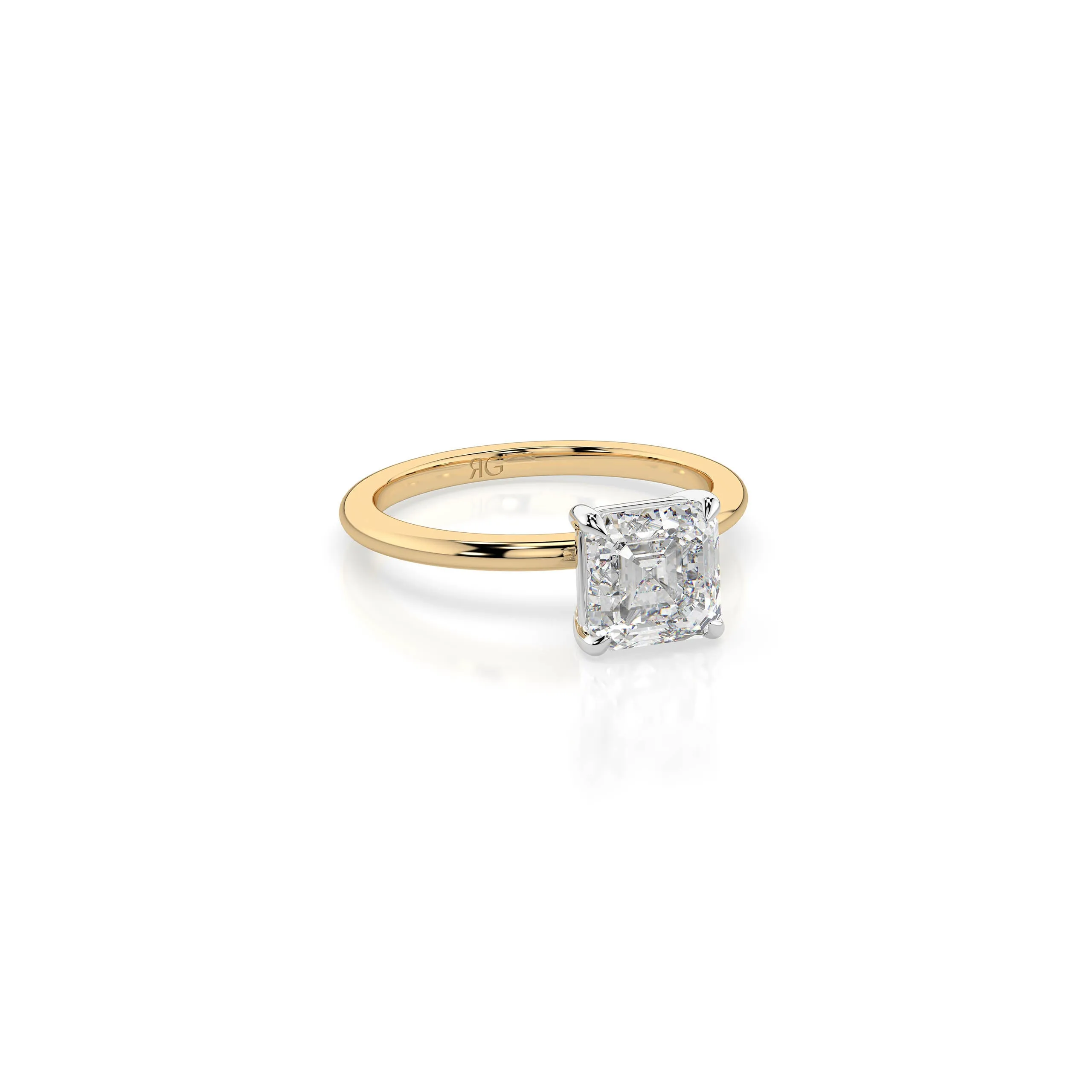 14k Ascher Solitaire Ring sold by RG