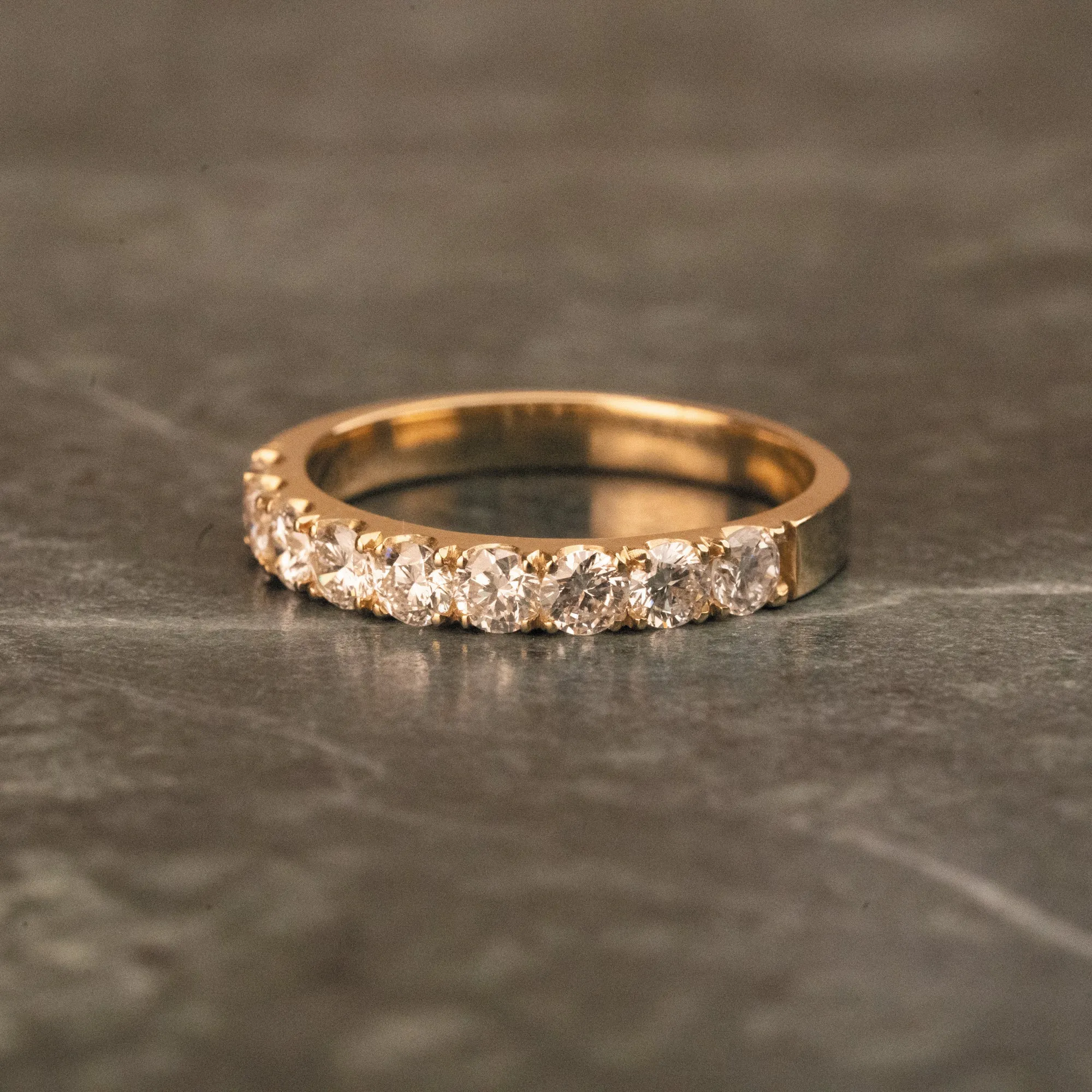 14k Half Eternity Diamond Band | 3mm sold by RG product image thumbnail 3