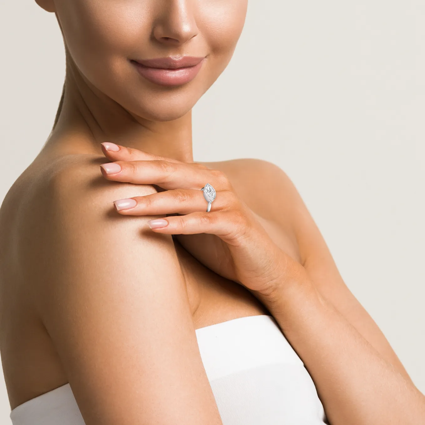 14k Marquise East West Bezel Ring sold by RG product image thumbnail 5