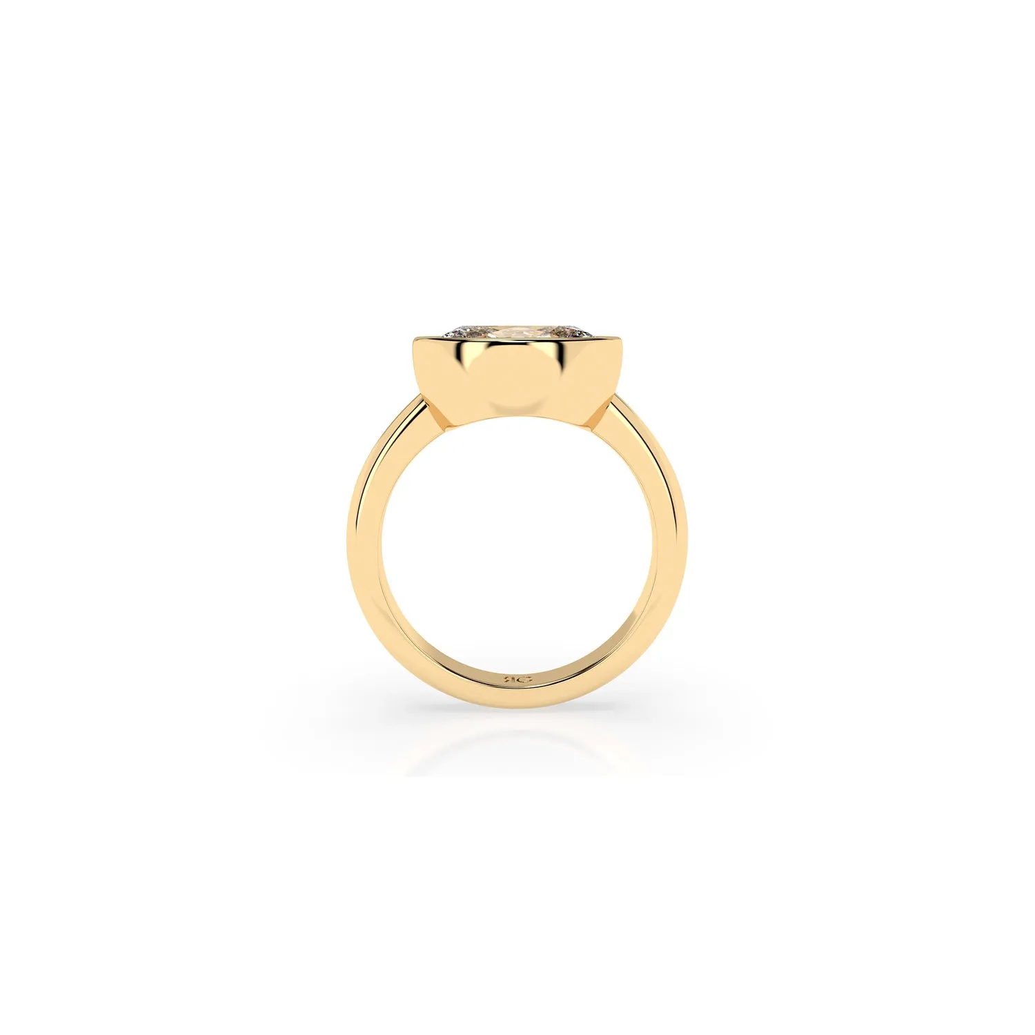 14k Oval East West Bezel Ring sold by RG product image thumbnail 5