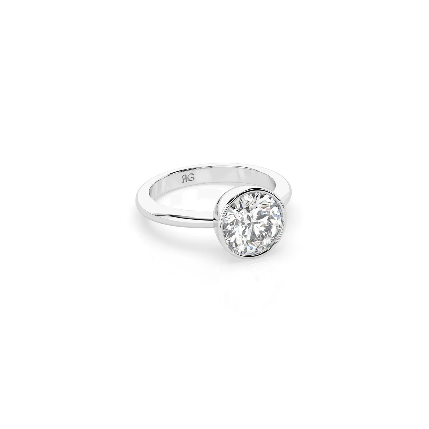 14k Round Bezel Ring sold by RG product image thumbnail 2