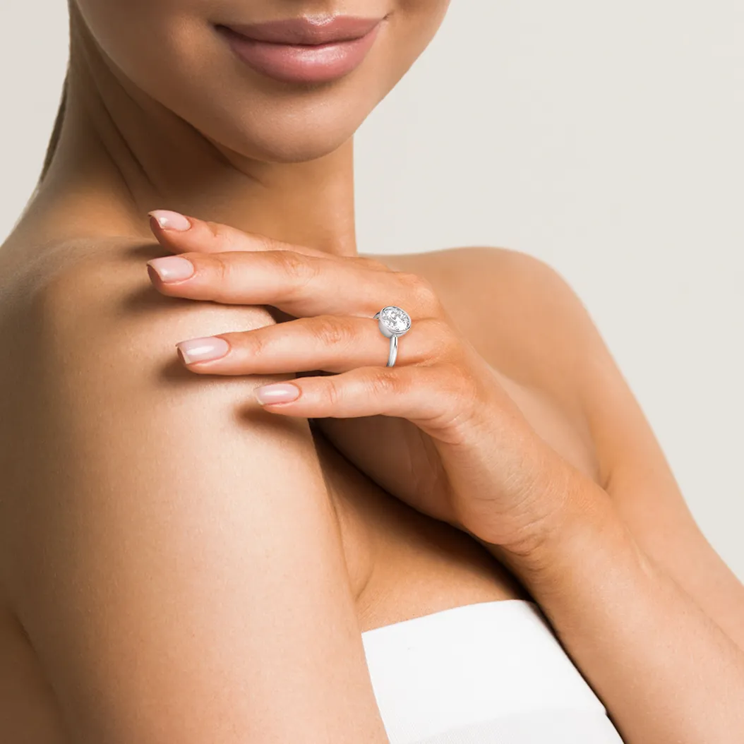 14k Round Bezel Ring sold by RG product image thumbnail 5