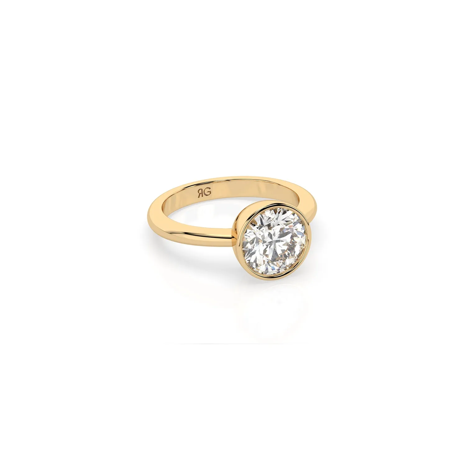14k Round Bezel Ring sold by RG product image thumbnail 4