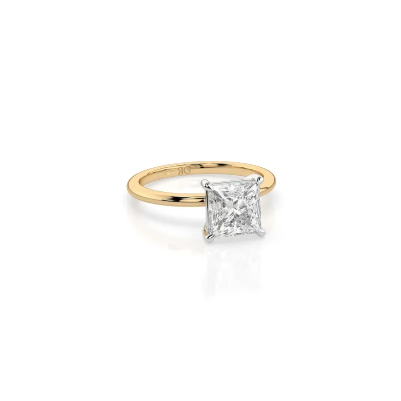 14k Princess Cut Solitaire Ring sold by RG