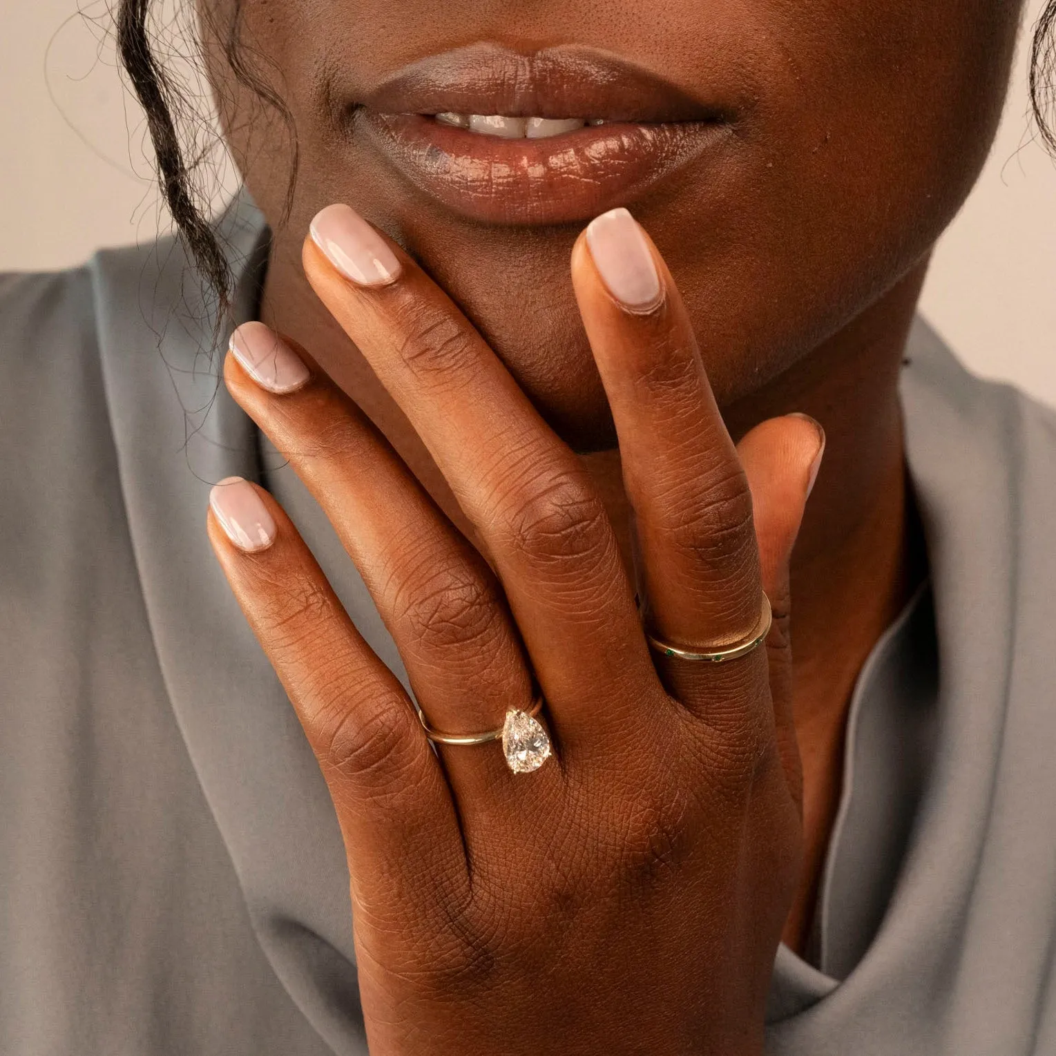 14k Pear Cut Solitaire Ring sold by RG product image thumbnail 2