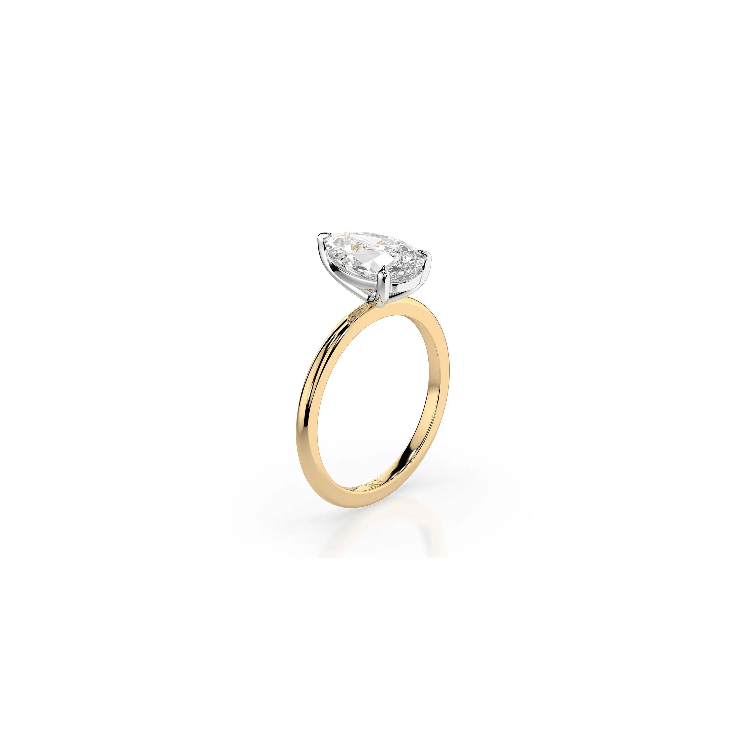 14k Pear Cut Solitaire Ring sold by RG product image thumbnail 5