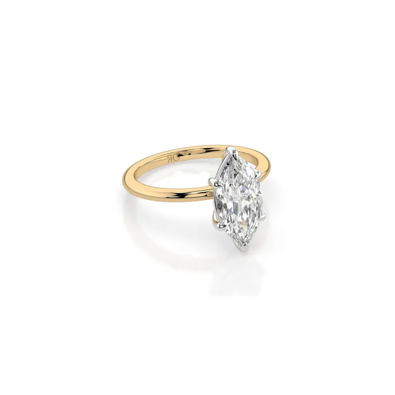 14k Marquise Cut Solitaire Ring sold by RG