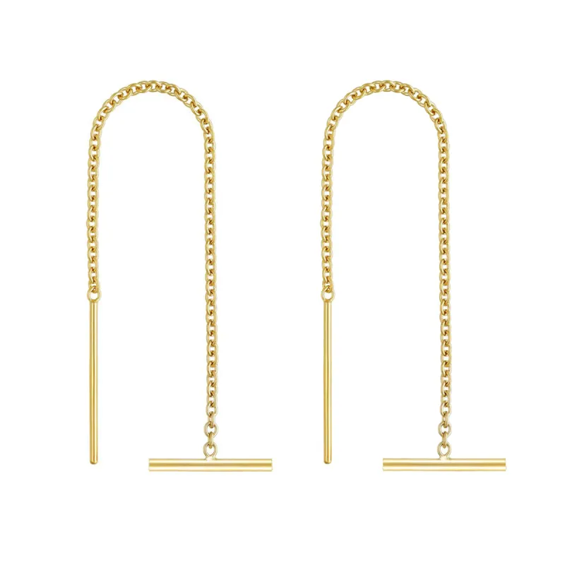 Gold Filled Bar Ear Threaders sold by RG