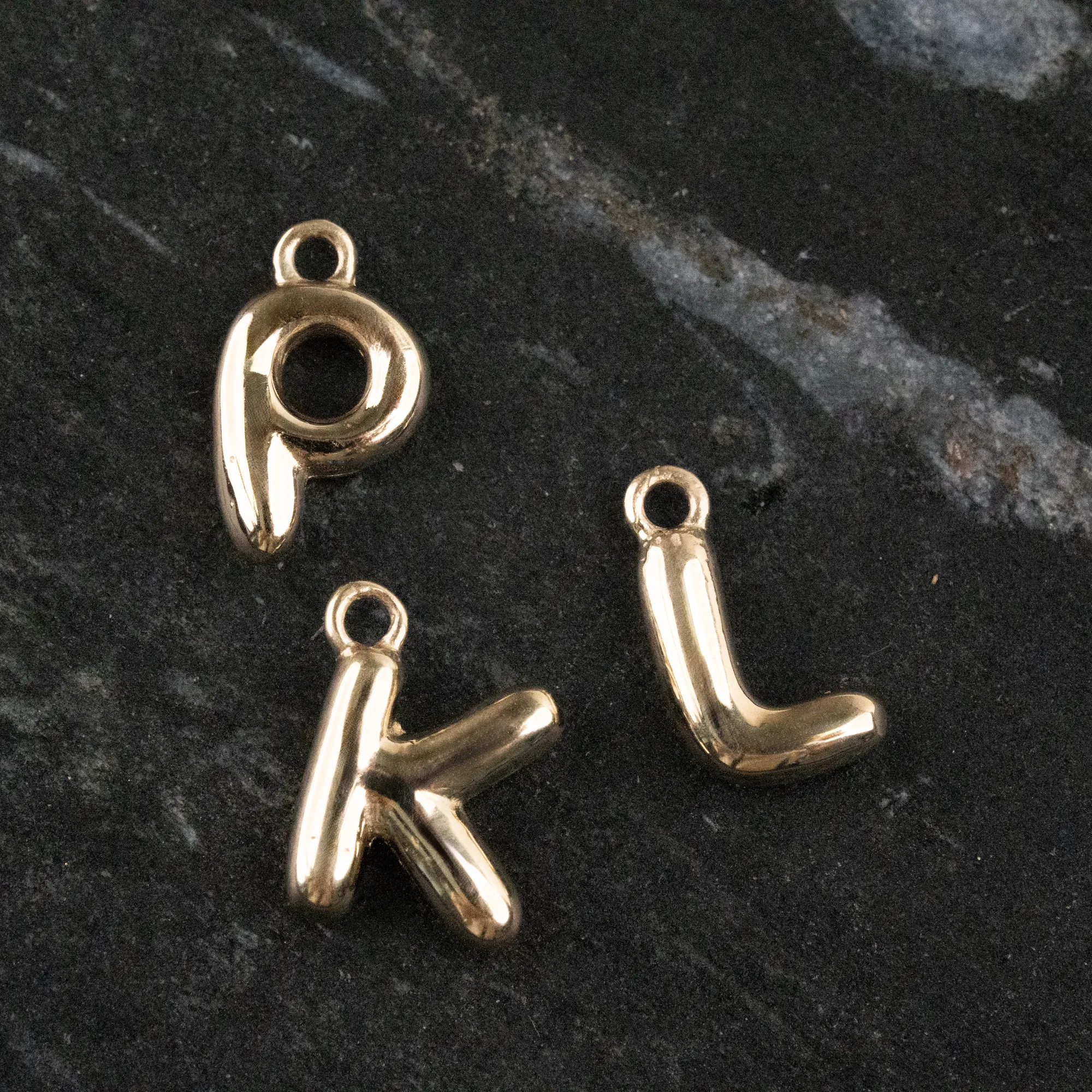 14k Bubble Letter Necklace sold by RG product image thumbnail 4