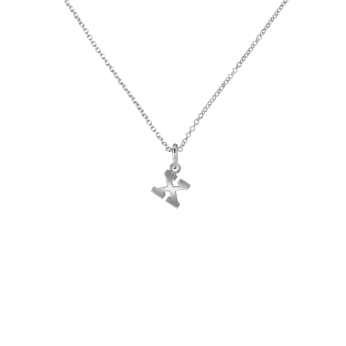 Silver Letter Necklace sold by RG