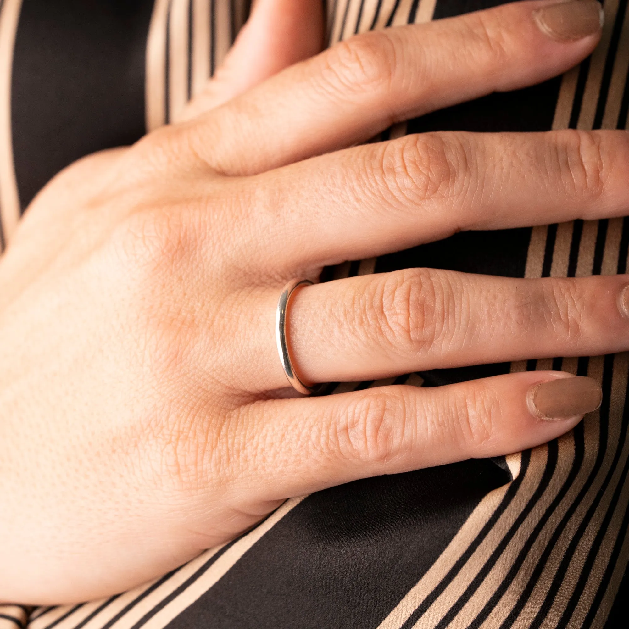 Silver Bold Stackable Ring | 2mm sold by RG product image thumbnail 2