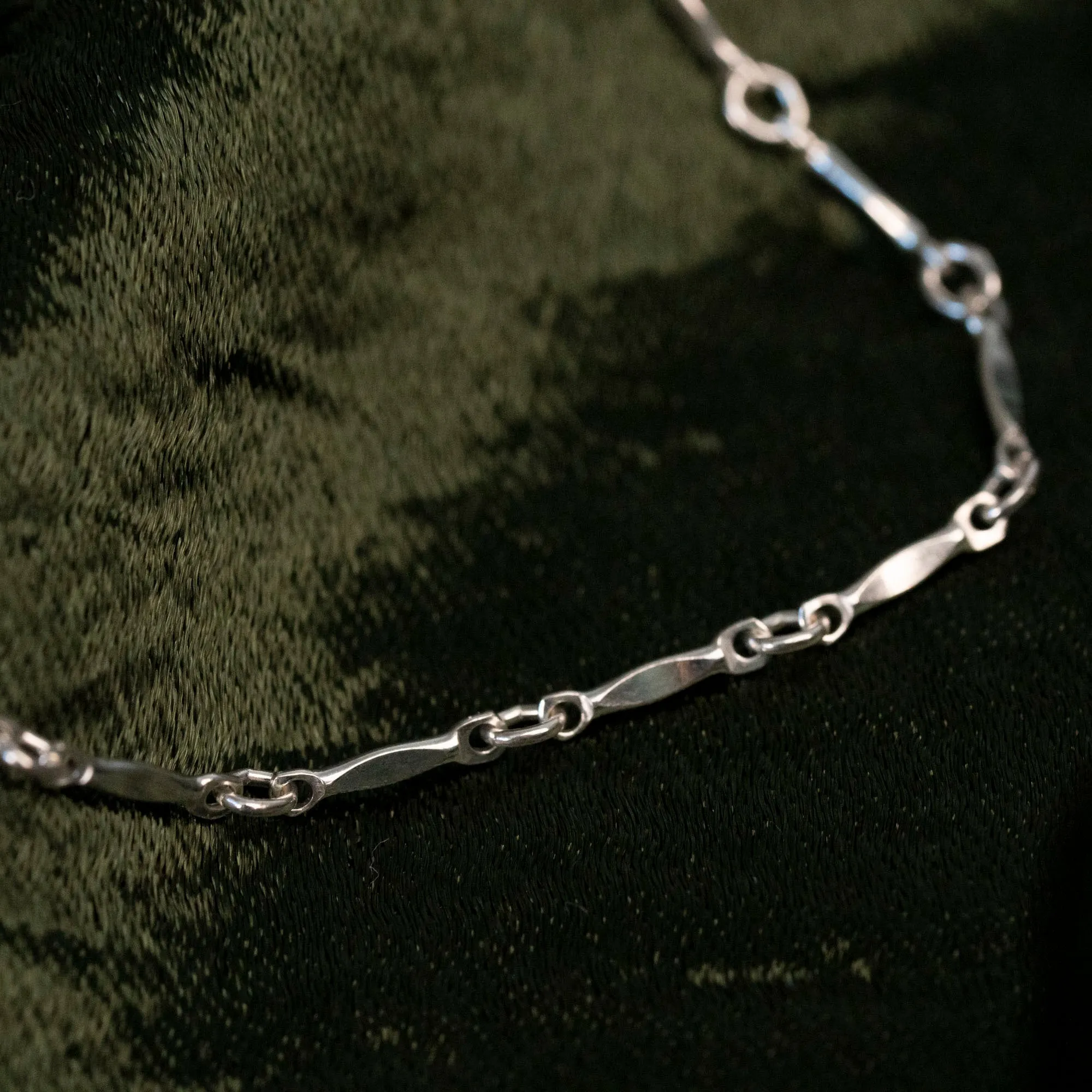 Silver Dapped Bar Necklace sold by RG product image thumbnail 4