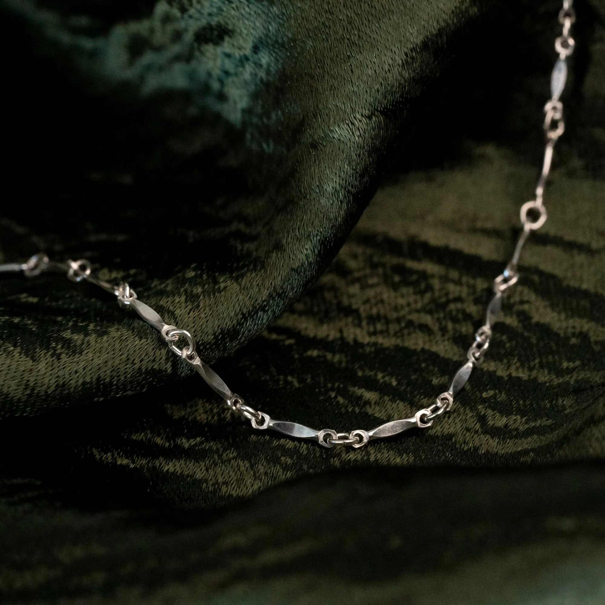 Silver Dapped Bar Necklace sold by RG product image thumbnail 3
