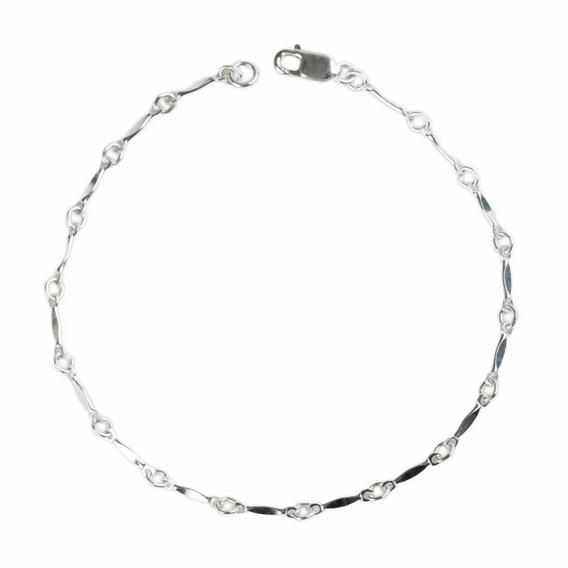 Silver Dapped Bar Bracelet sold by RG