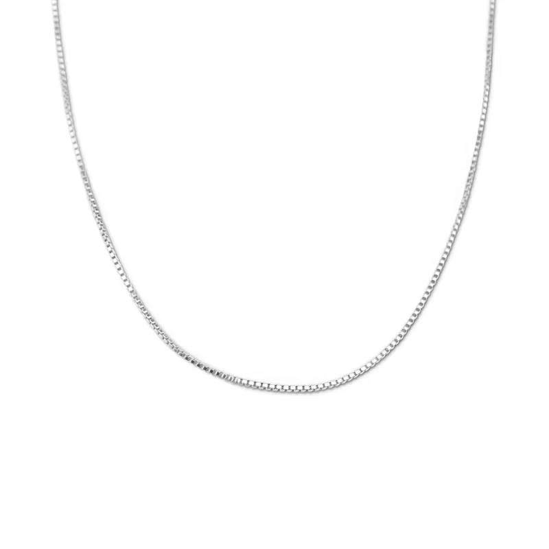 Silver Classic Box Chain Necklace sold by RG