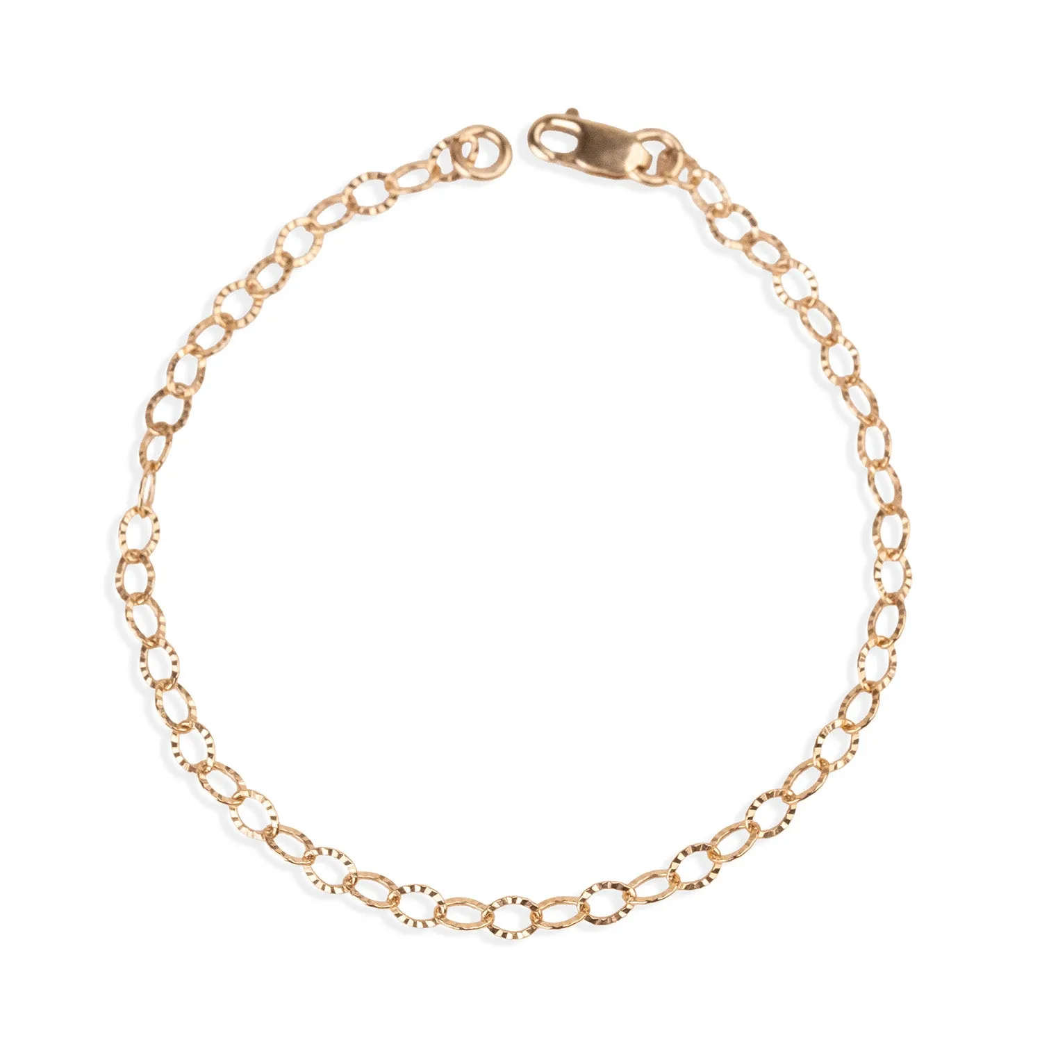 Gold Filled Shiny Oval Bracelet sold by RG