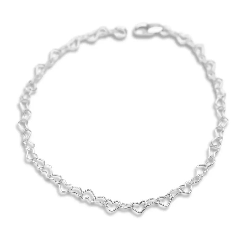 Silver Hearts Bracelet sold by RG
