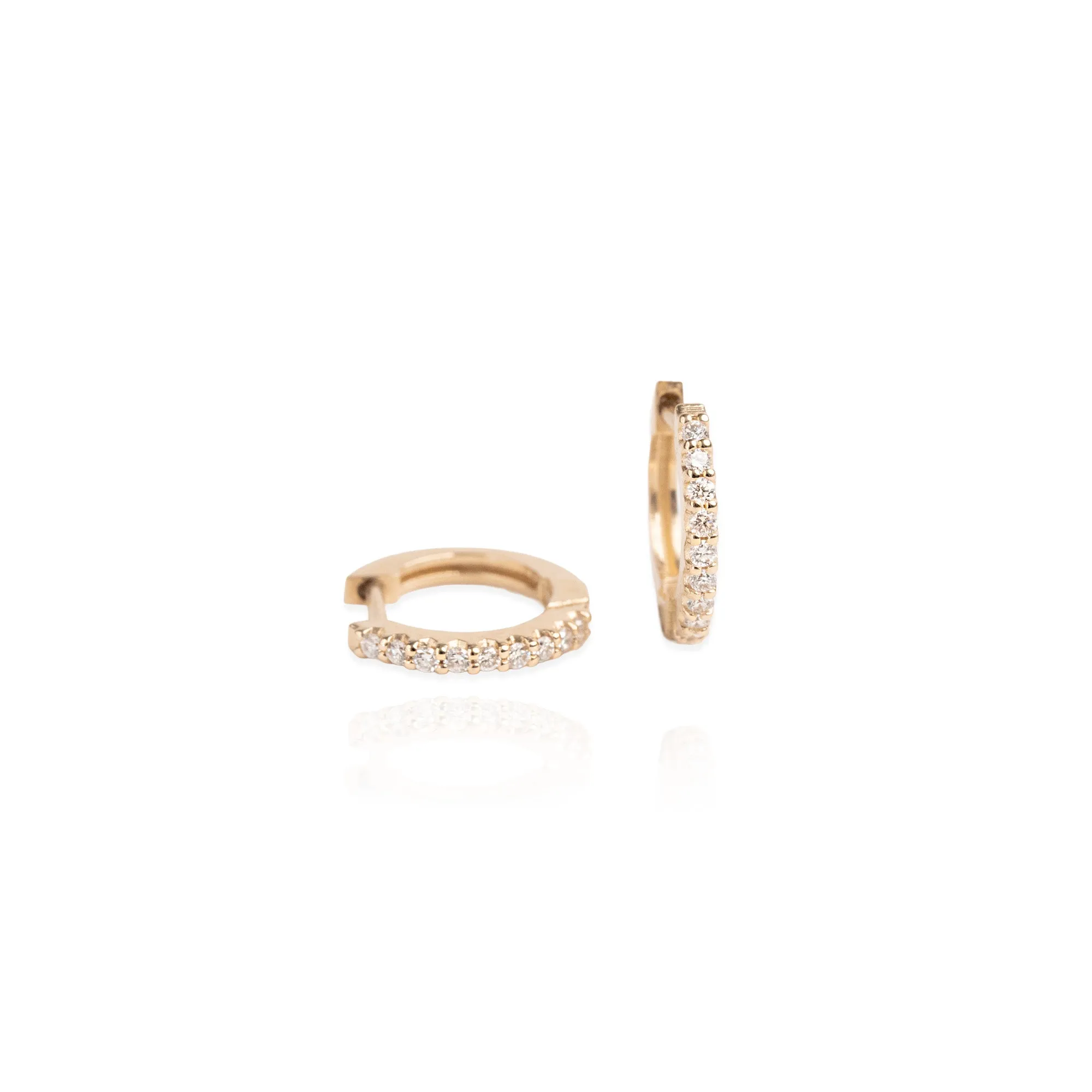 14k Diamond Huggies | .18 CTW sold by RG