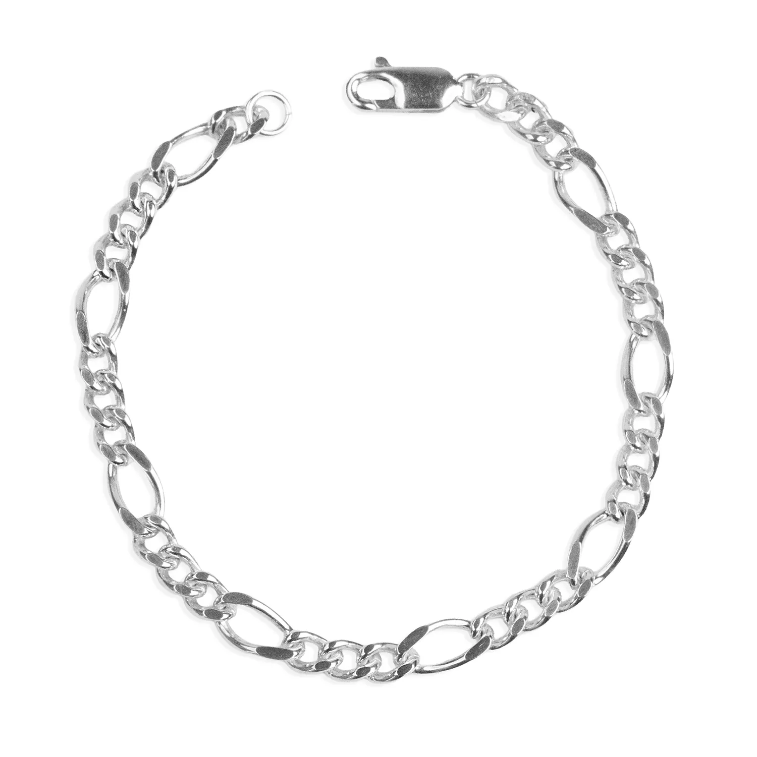 Silver Thick Figaro Bracelet sold by RG