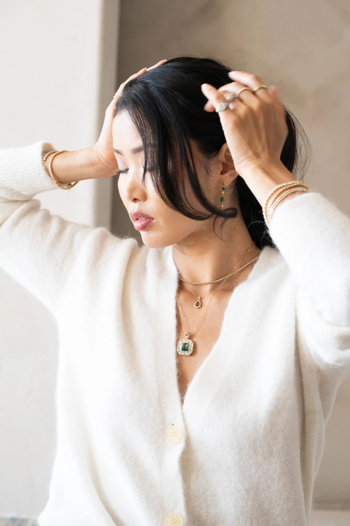 14k Bi-Color Tourmaline Pendant | One-of-one sold by RG product image thumbnail 4