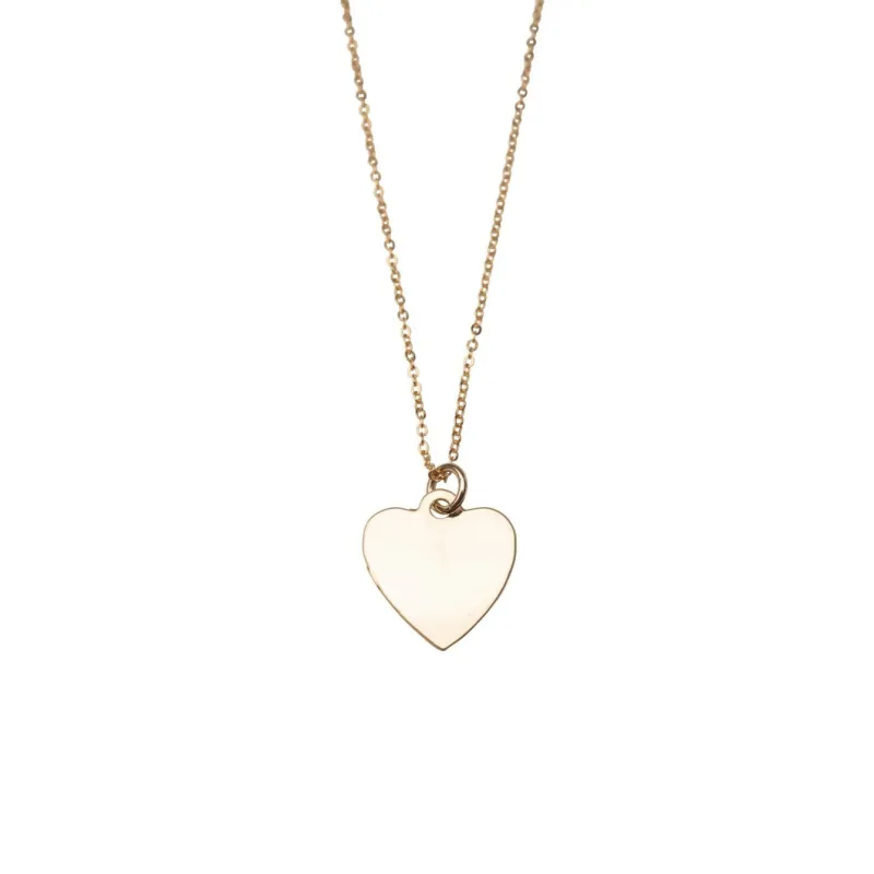 Gold Heart Charm Necklace made by RG