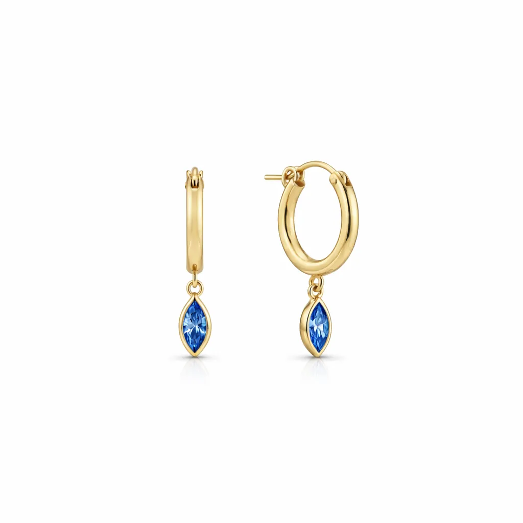 Marquise Clasp Hoops sold by RG product image thumbnail 4