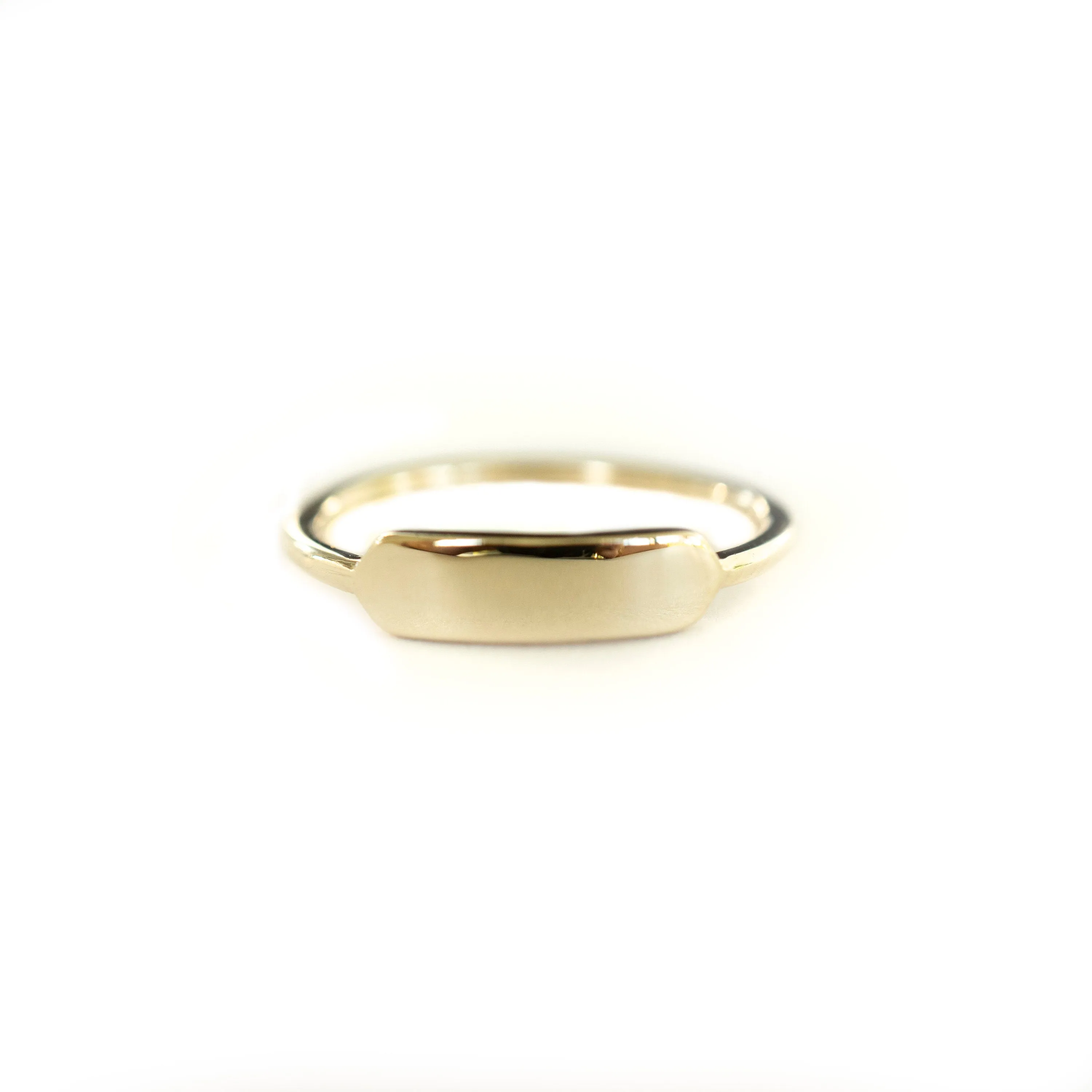 14k Gold ID Signet Ring sold by RG product image thumbnail 4