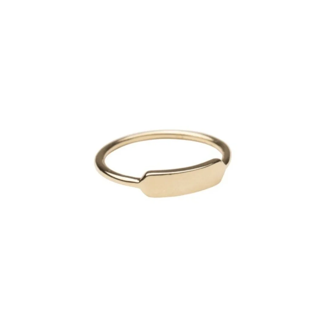 14k Gold ID Signet Ring sold by RG