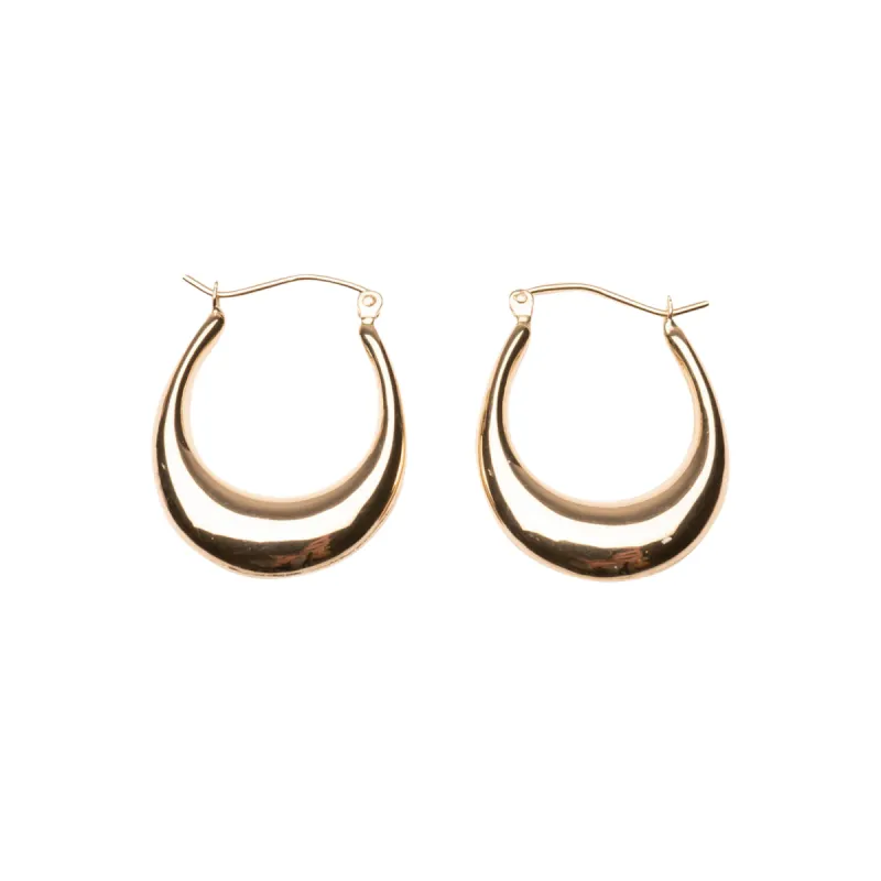 14k Small Oval Hoops sold by RG