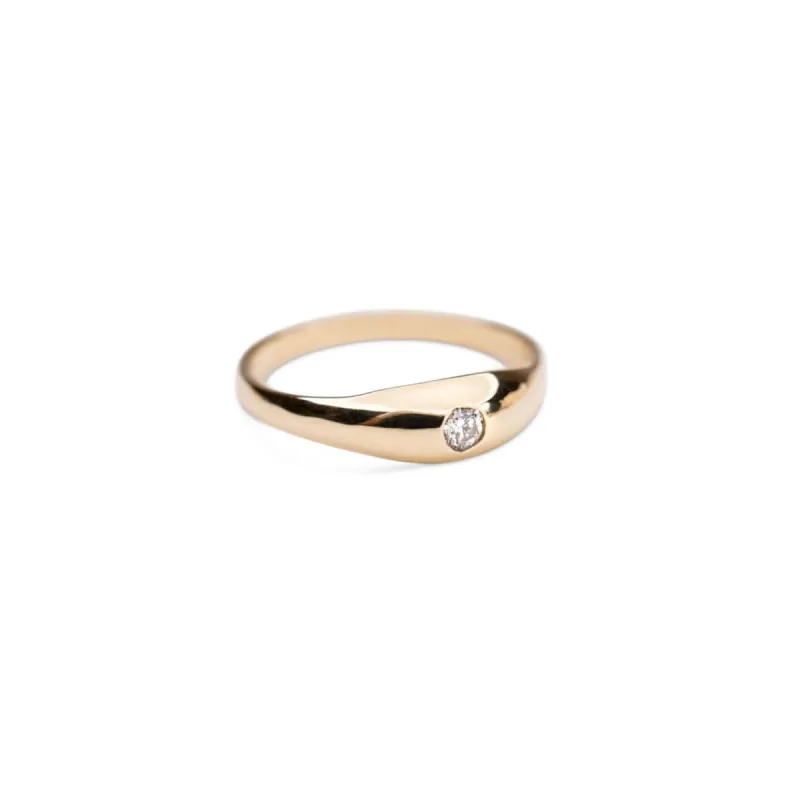 14k Little Diamond Dome Ring sold by RG