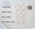 Rose Gold Endless Hoops sold by RG