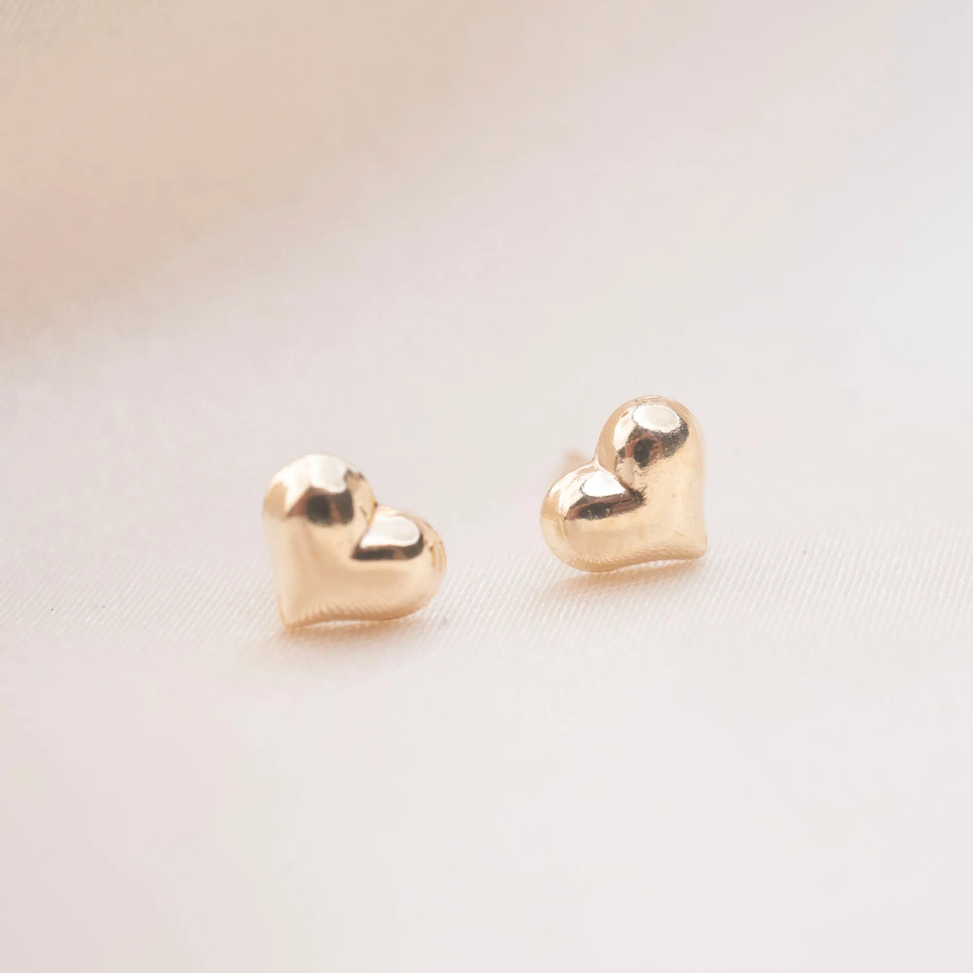 Gold Filled Puffy Heart Studs sold by RG product image thumbnail 2