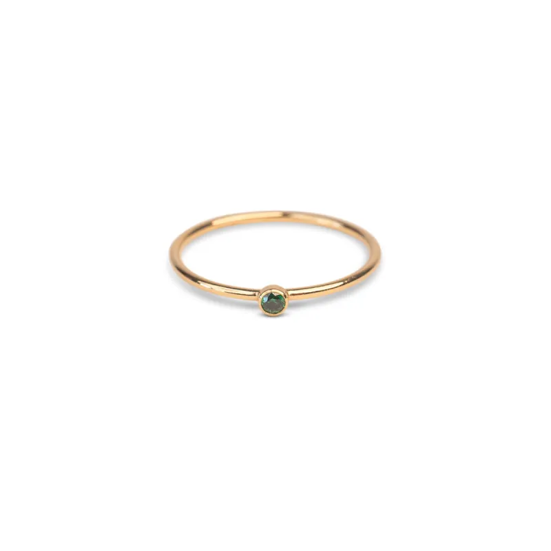 Gold Filled Emerald Crystal Stacker sold by RG