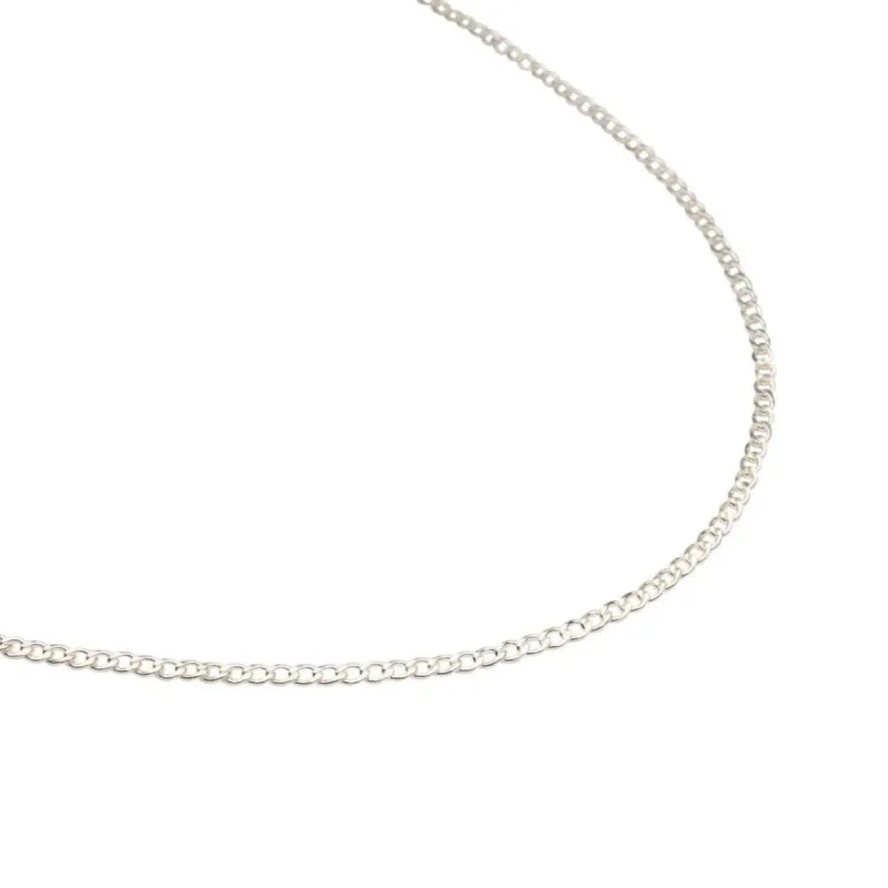 Silver Curb Link Necklace sold by RG