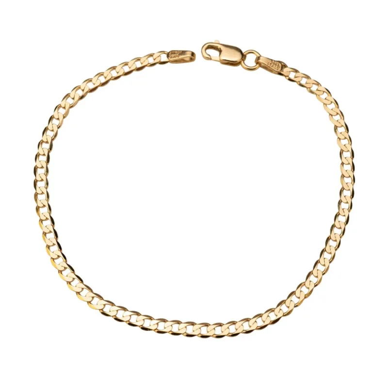 14k Gold Curb Link Bracelet sold by RG