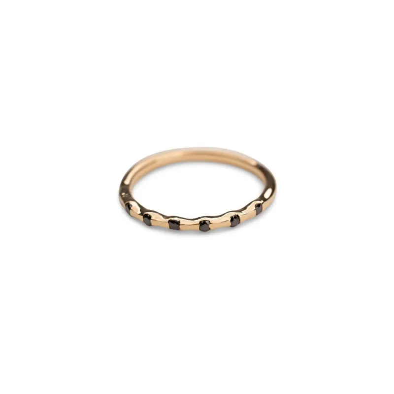 14k Black Diamond Stacker sold by RG